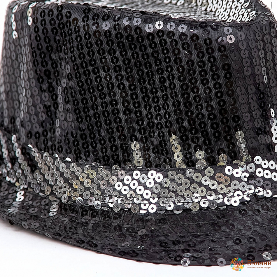 Palarie Disco Negru-Argintiu | 2