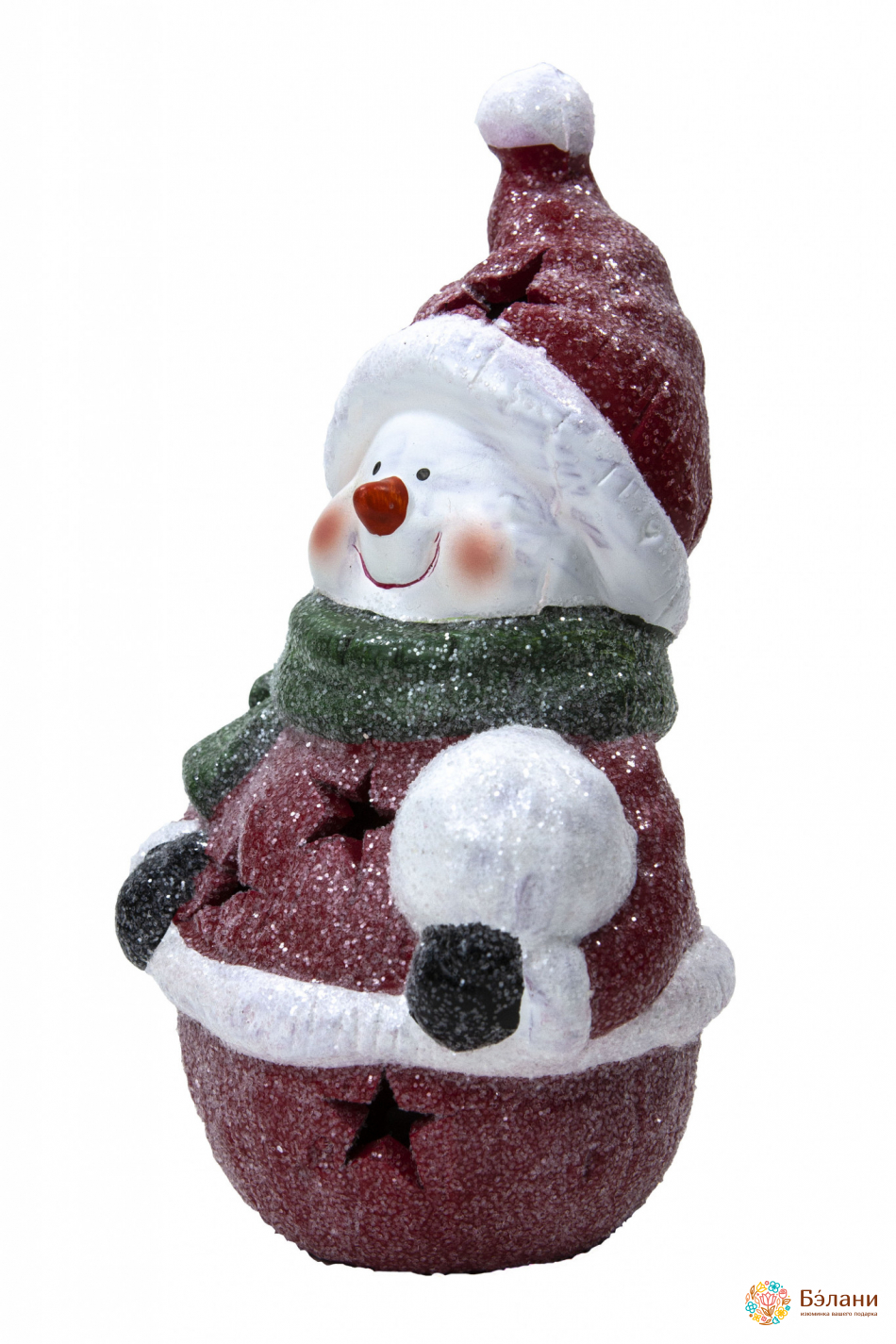 Decor De Anul Nou „Omul De Zăpadă De Zahăr” Cu Iluminare Led | 3