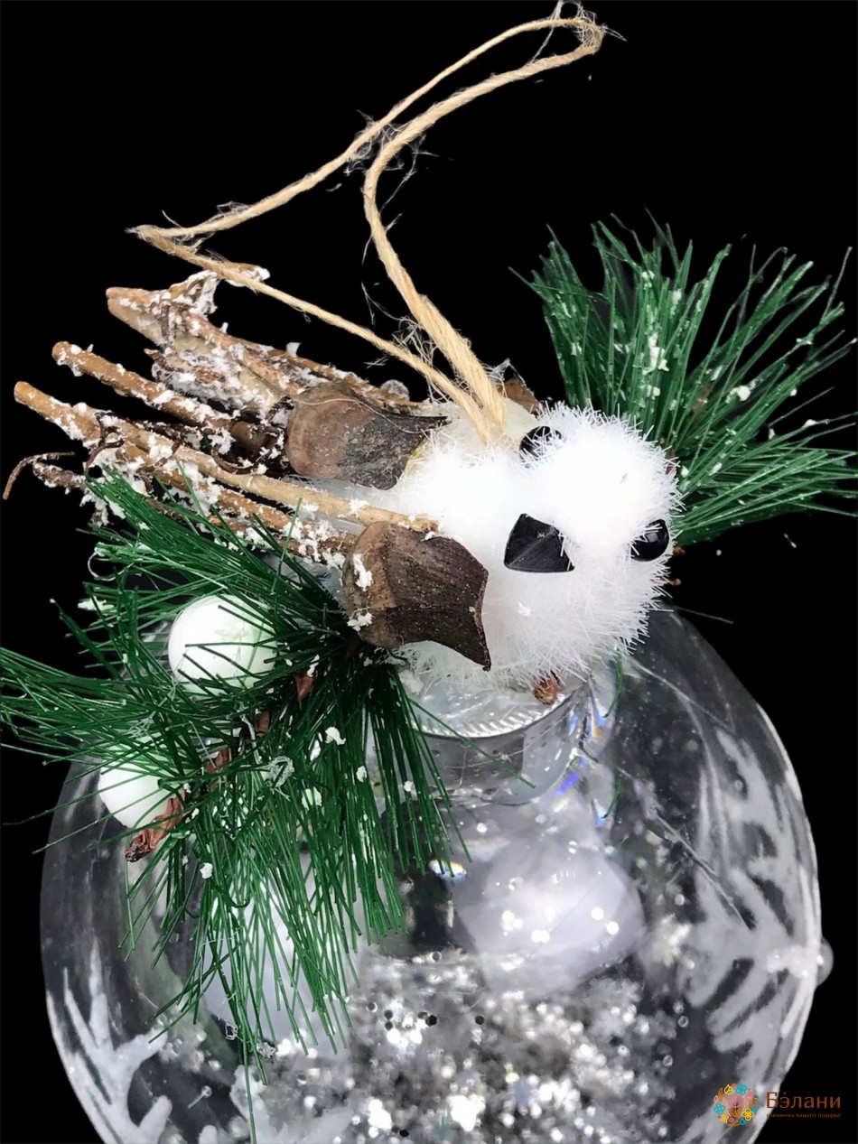 Jucărie Pentru Pom De Crăciun „Minge Cu O Pasăre” | 2