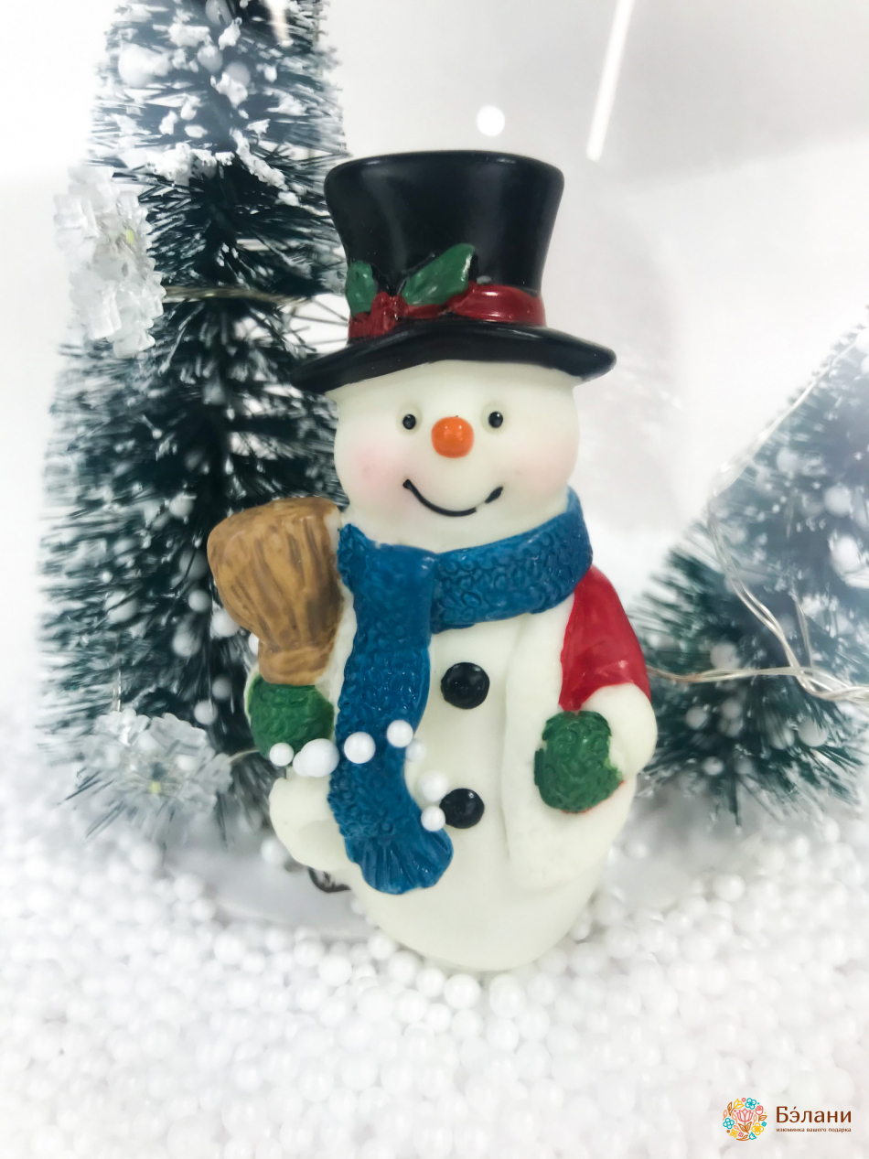 Decor „Ball” Strălucitor Cu Zăpadă Artificială | 2