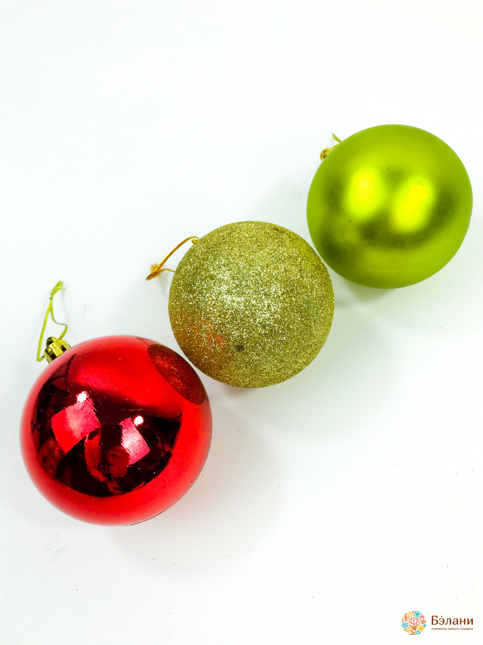 Jucărie Pentru Brad De Crăciun Amestec Roșu Și Auriu | 2