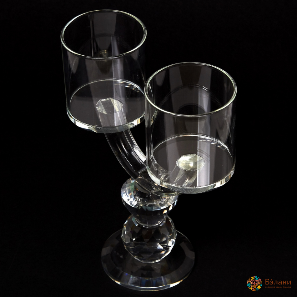 Sfeșnic De Sticlă „Dual” L | 3