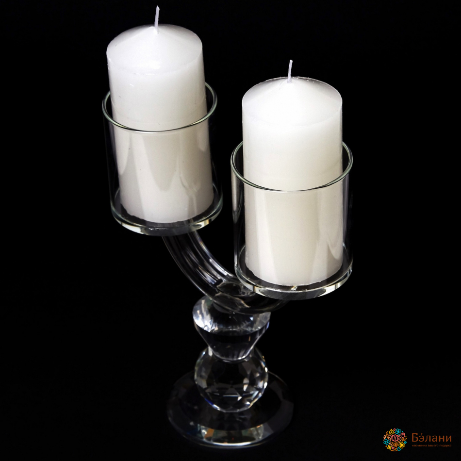Sfeșnic De Sticlă „Dual” L | 4