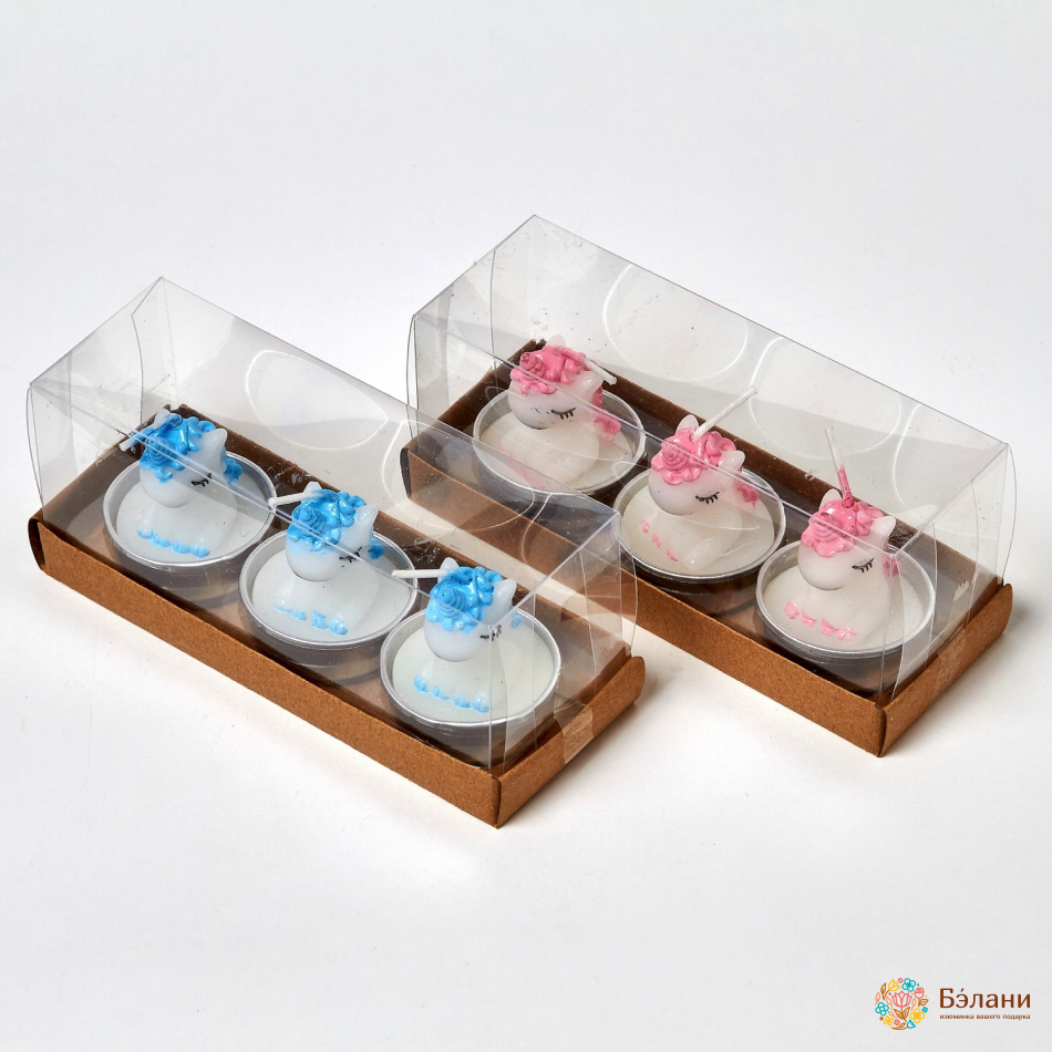 Lumanari "little Unicorn Nr. 1" Albastre | 2