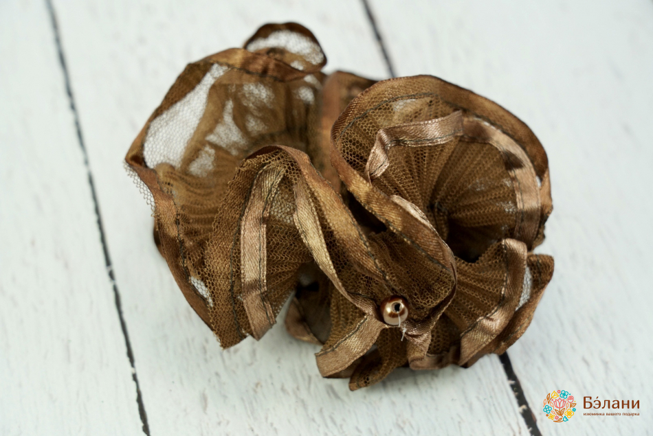 Sifon Elastic Plisat Cu Perle | 2