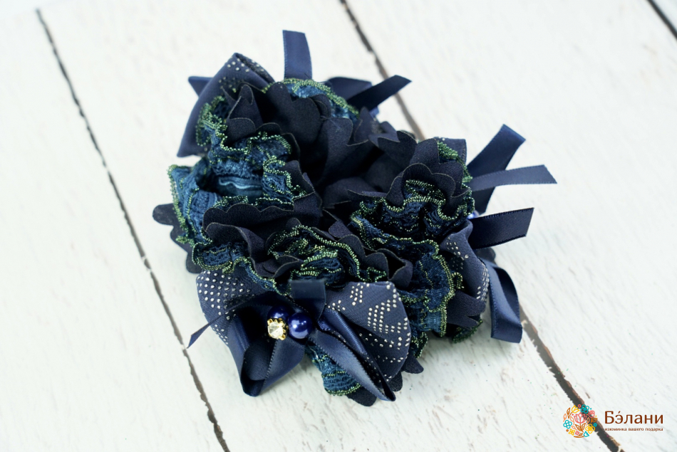 Banda Elastica Mare Tricotata Cu Perle Si Strasuri | 2