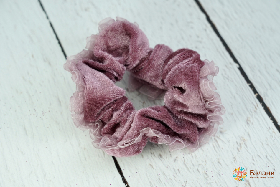 Elastic Din Catifea Cu Margine Din Sifon | 2