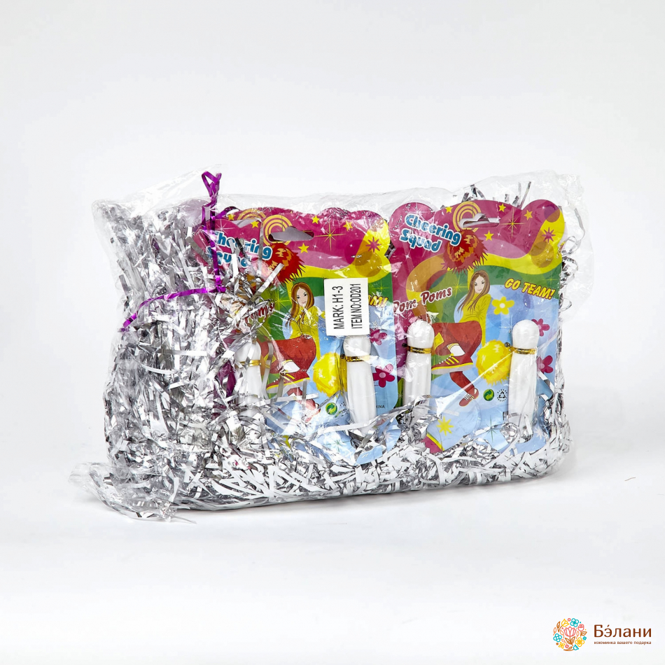 Pomponi Pentru Majorete Argintii | 2